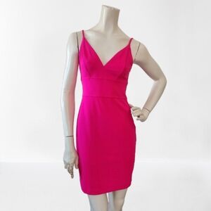 Express Dress Womens XS Hot Pink Sleeveless Cocktail
